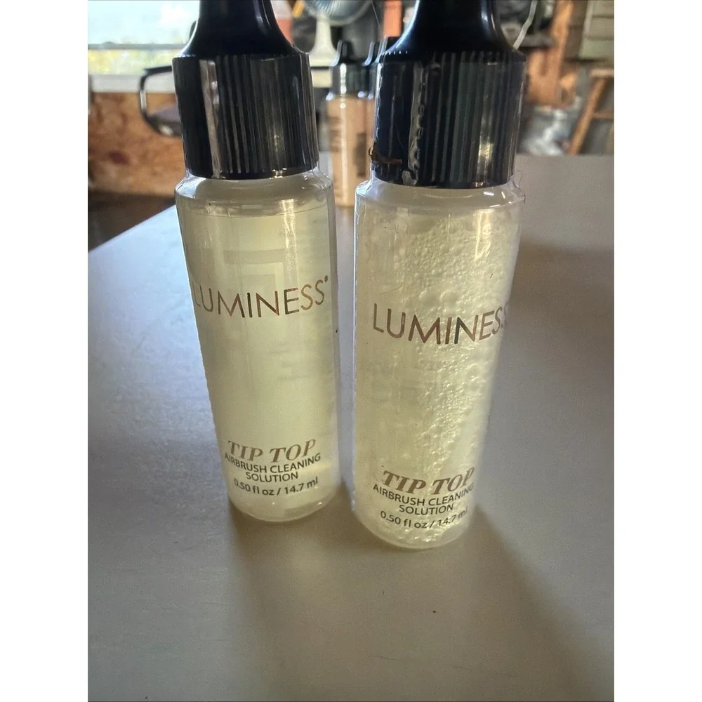 Lot Of 2 Luminess Air Tip Top Airbrush Cleaning Solution .50fl oz Sealed